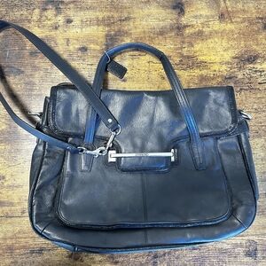 Coach Black Leather Women's Bag